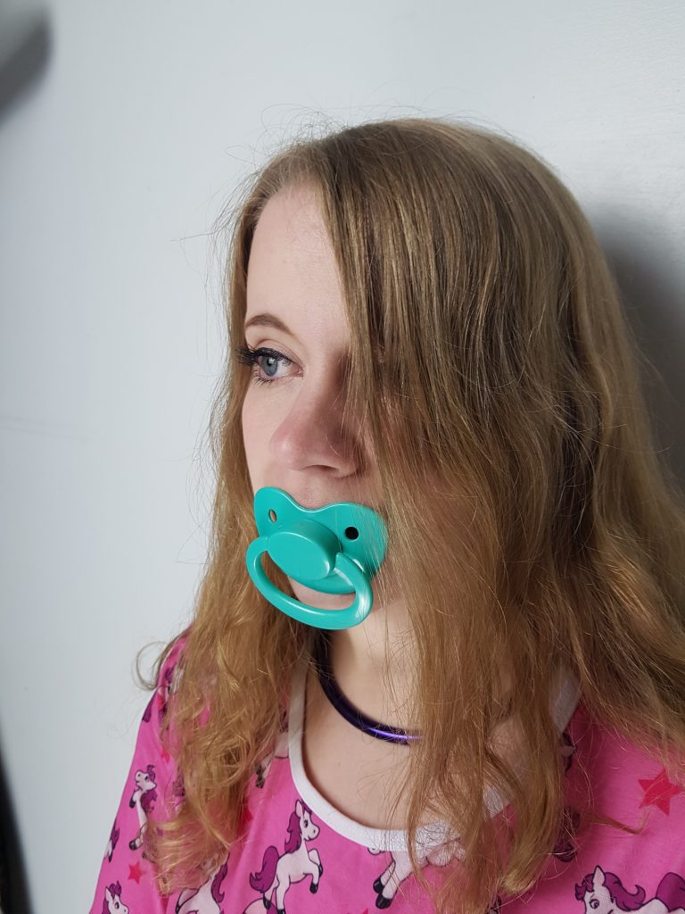 Turquoise Pacifier The Dotty Diaper Company