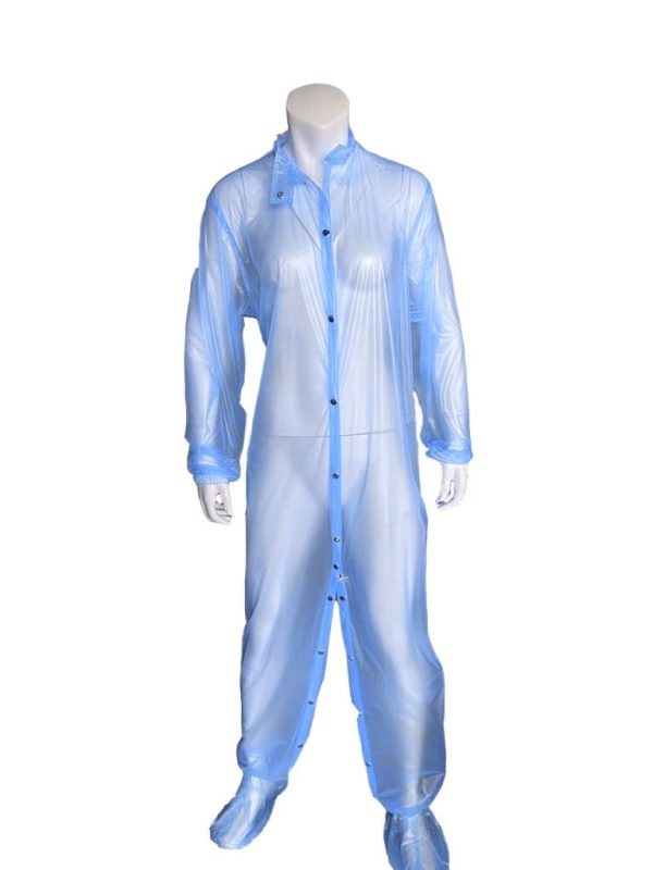 Blue Plastic waterproof Suit