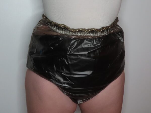 Black Locking Plastic pants with padlock - Image 2